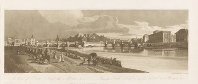 Vista del Pont Neuf, La Casa de la Moneda, etc., c.1802 de Thomas Girtin